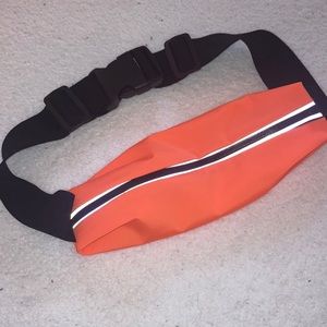 Orange Fitness Adjustable Waterproof Zipper Fanny Belt New Without Tags
